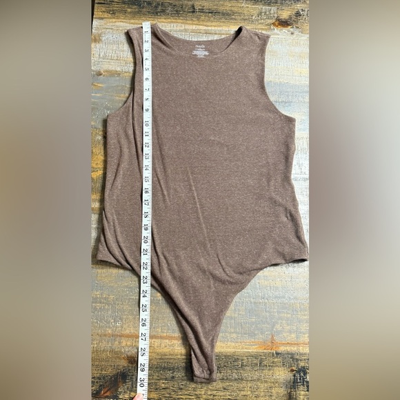 Nuuds Women's heathered crewneck tank Bodysuit - Picture 5 of 5